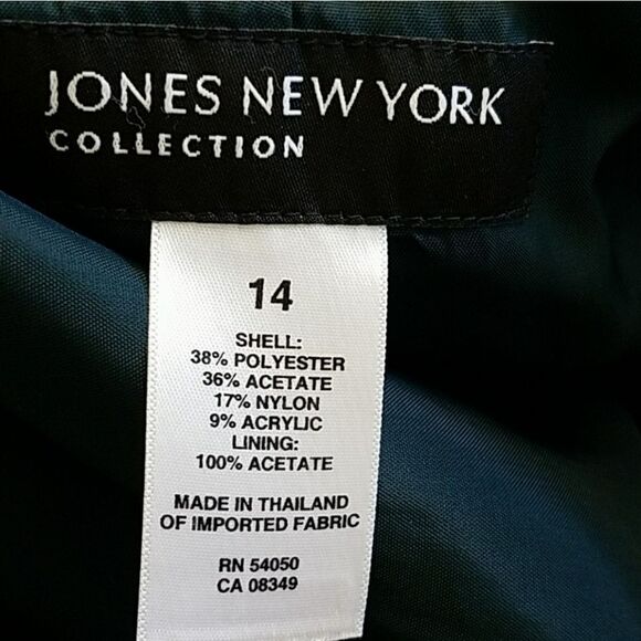 Very Nice Jones New York Blazer Jacket Sz 14 - Picture 3 of 5